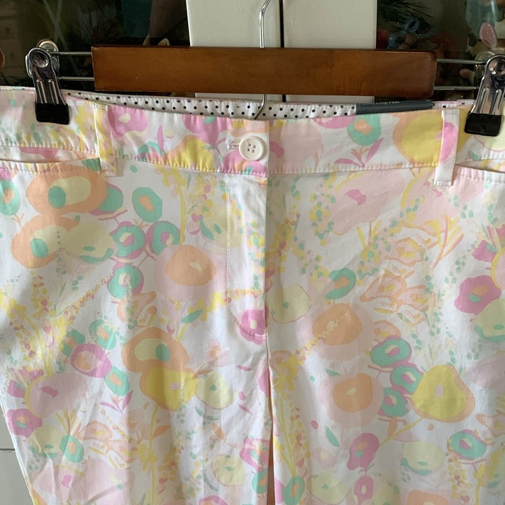 Talbots sz 8 Perfect Crop Pant Colorful NWT - Picture 3 of 10